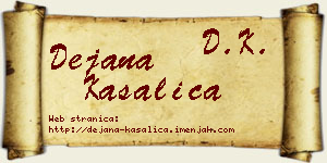 Dejana Kasalica vizit kartica